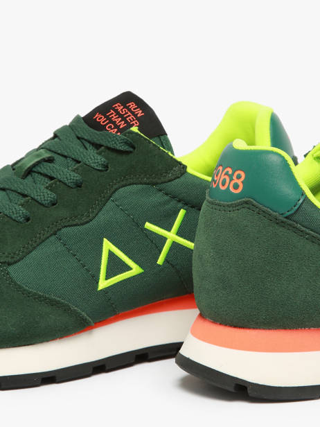 Sneakers Tom Fluo Sun68 Groen men Z44102 ander zicht 2